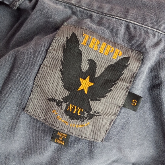 Vintage tripp nyc military goth super rare grey wash jacket! EUC! - Picture 9 of 9